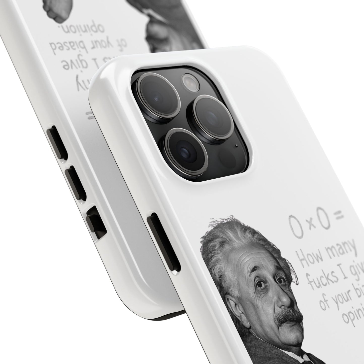 Funny Tough Phone Case with Einstein Quote - Perfect for Science Lovers