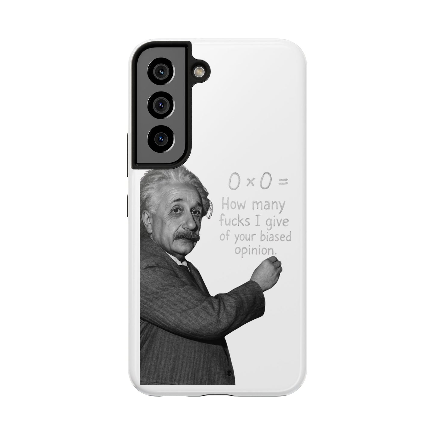 Funny Tough Phone Case with Einstein Quote - Perfect for Science Lovers