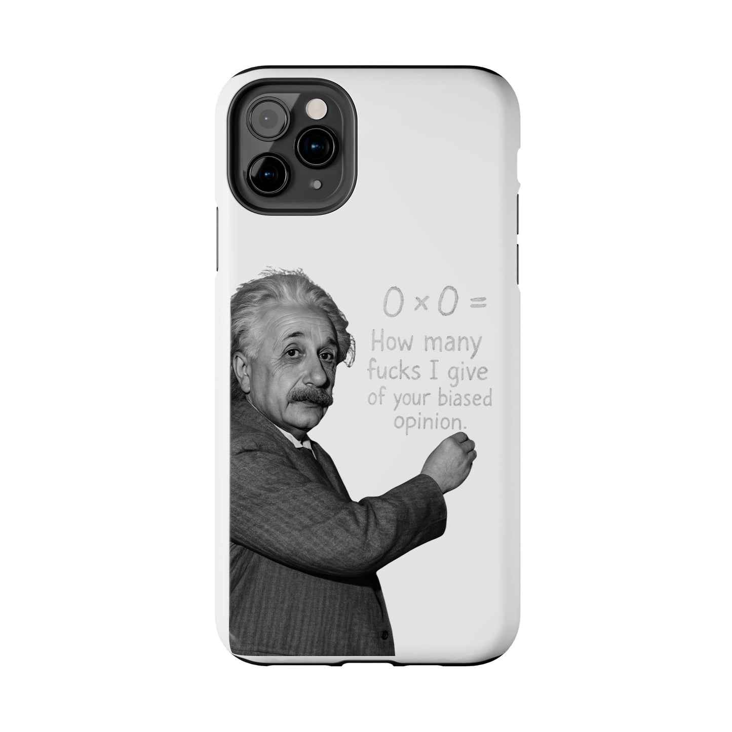 Funny Tough Phone Case with Einstein Quote - Perfect for Science Lovers