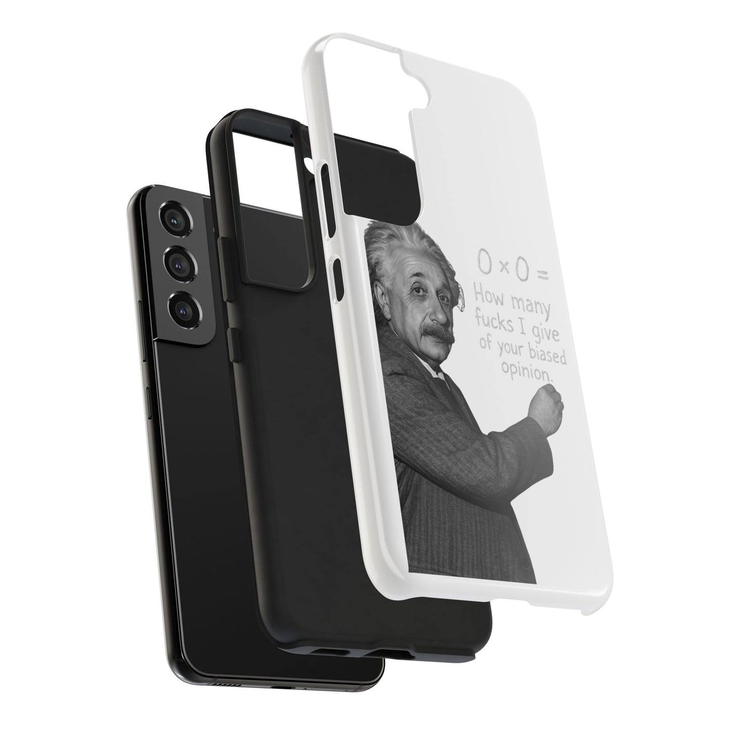 Funny Tough Phone Case with Einstein Quote - Perfect for Science Lovers