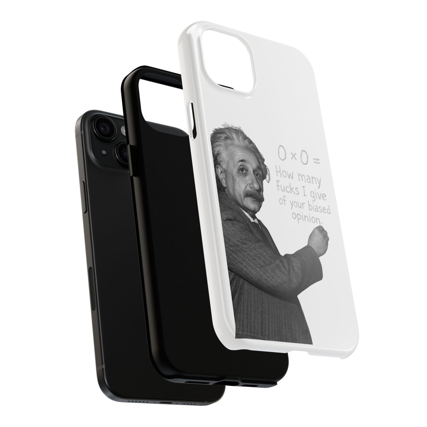 Funny Tough Phone Case with Einstein Quote - Perfect for Science Lovers