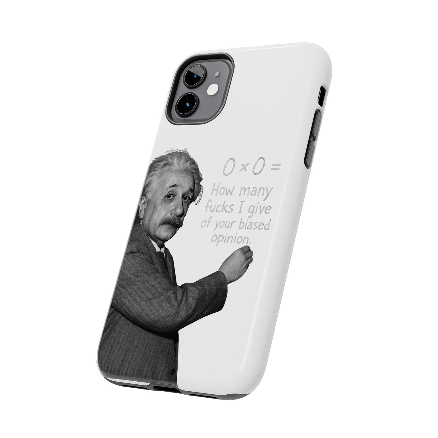 Funny Tough Phone Case with Einstein Quote - Perfect for Science Lovers