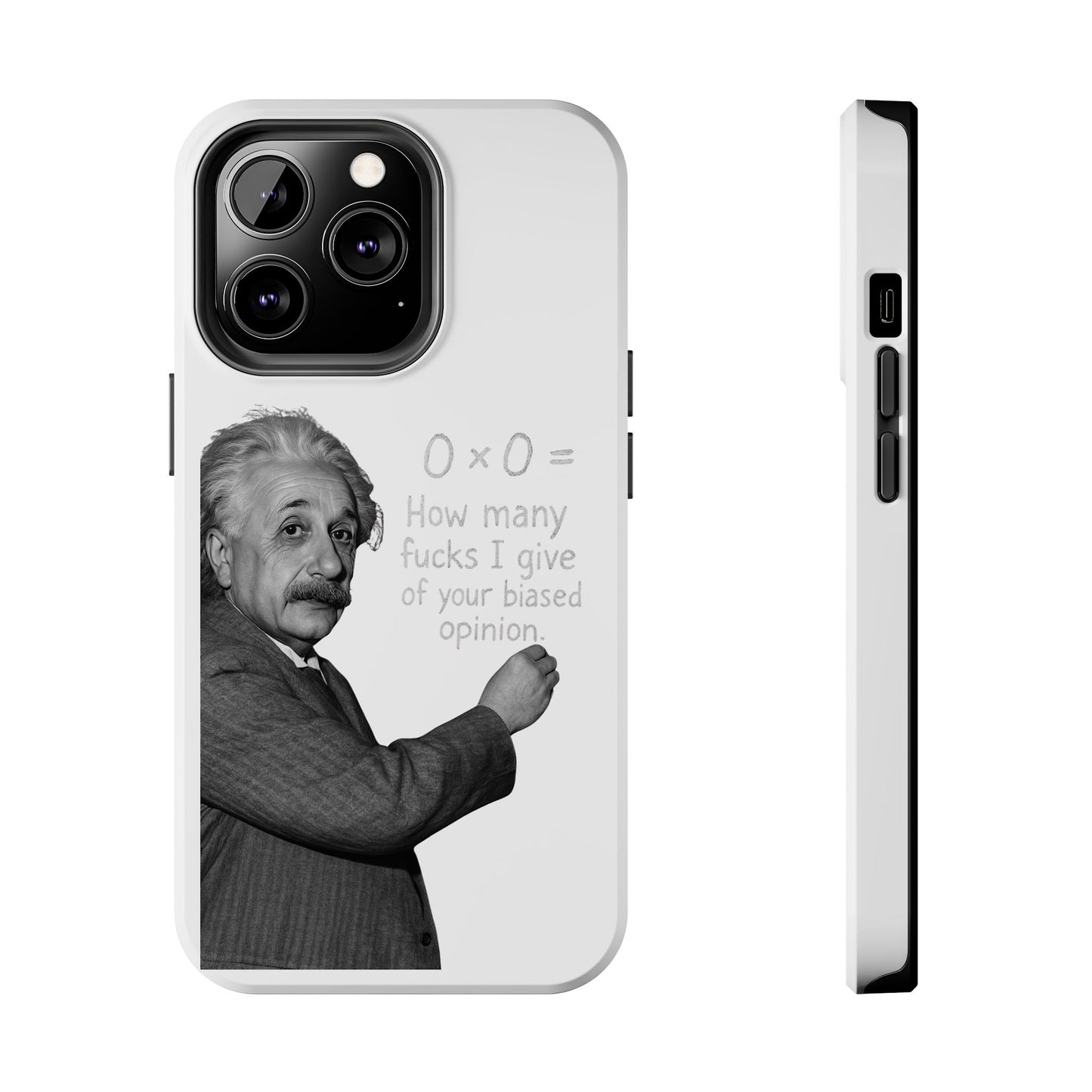 Funny Tough Phone Case with Einstein Quote - Perfect for Science Lovers