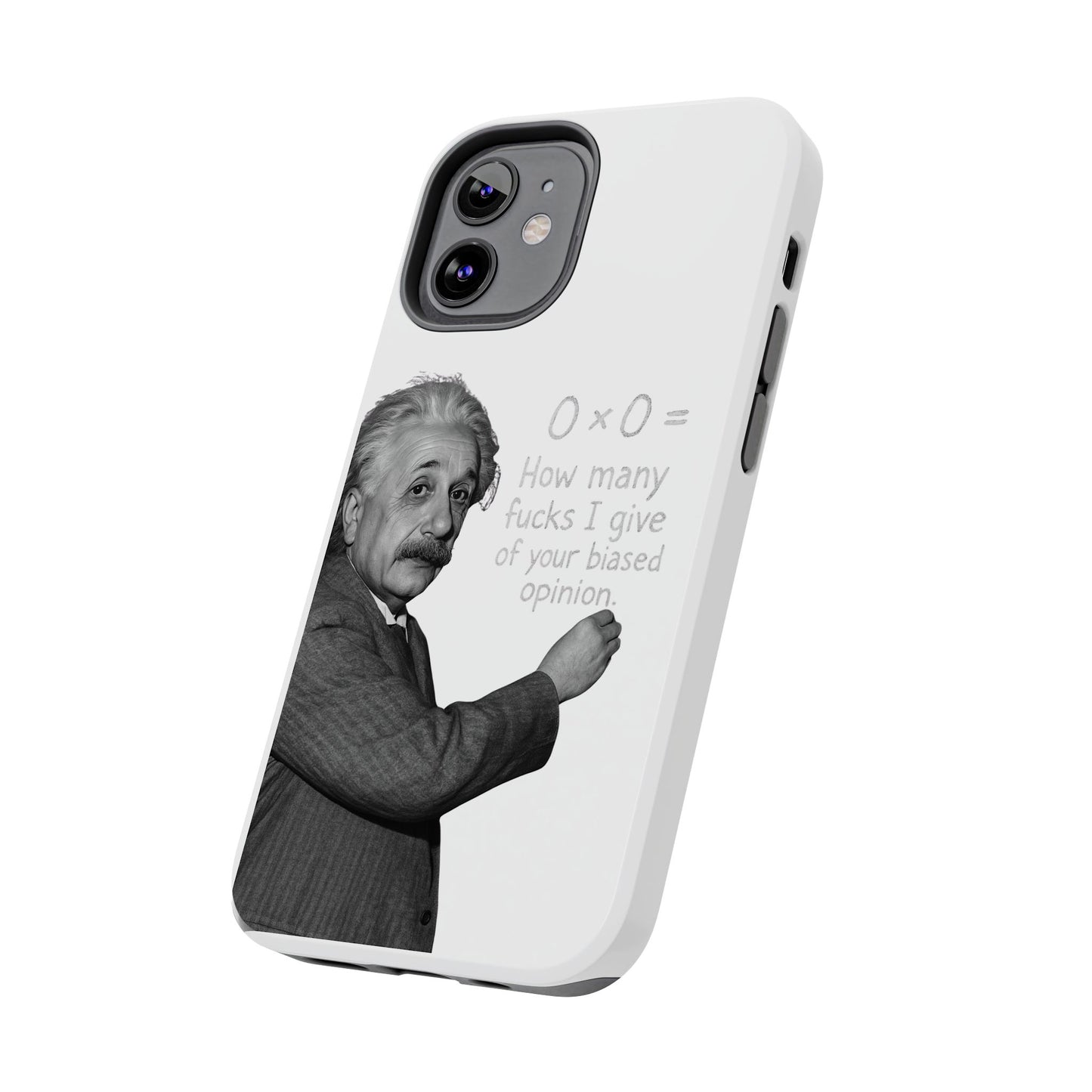 Funny Tough Phone Case with Einstein Quote - Perfect for Science Lovers