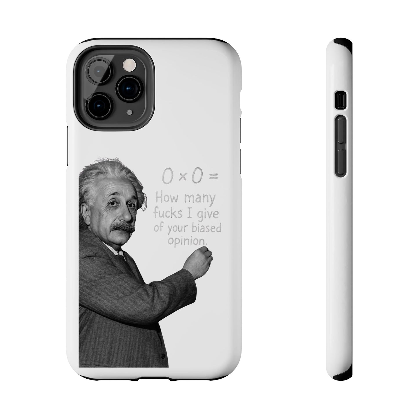 Funny Tough Phone Case with Einstein Quote - Perfect for Science Lovers