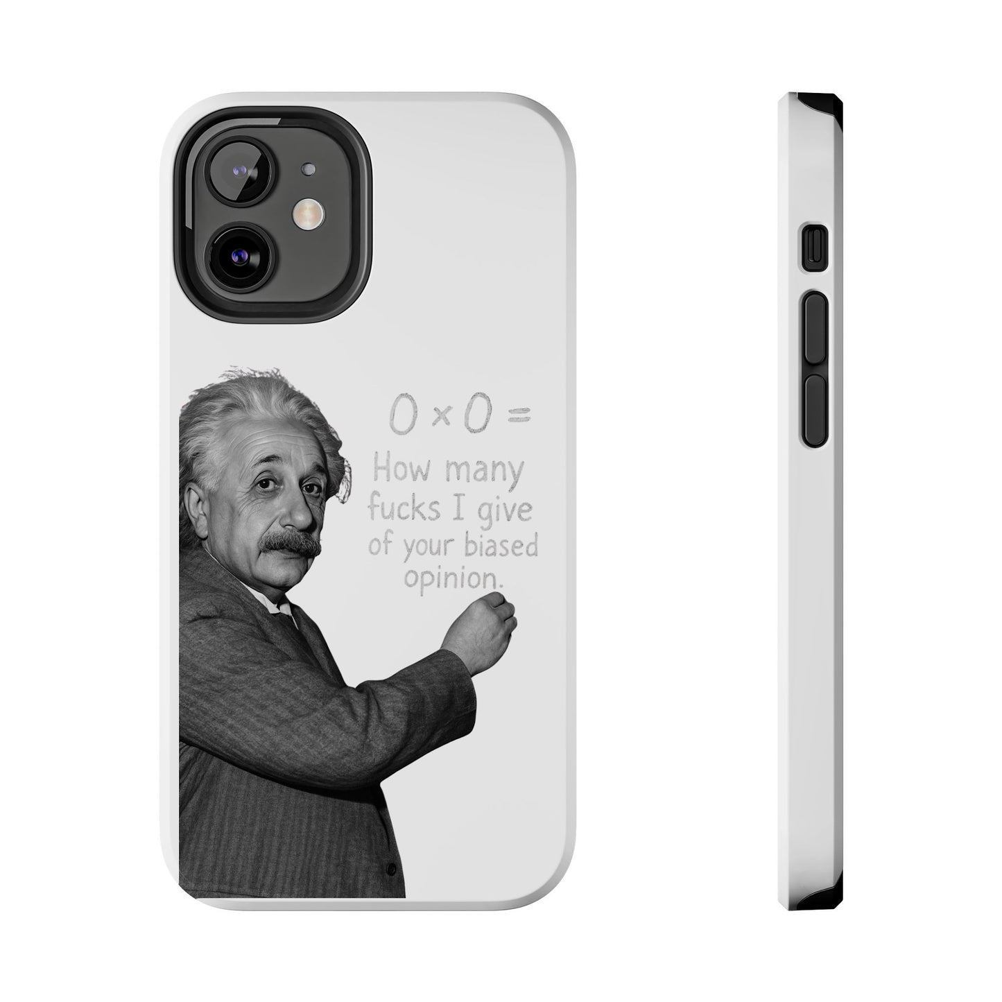 Funny Tough Phone Case with Einstein Quote - Perfect for Science Lovers