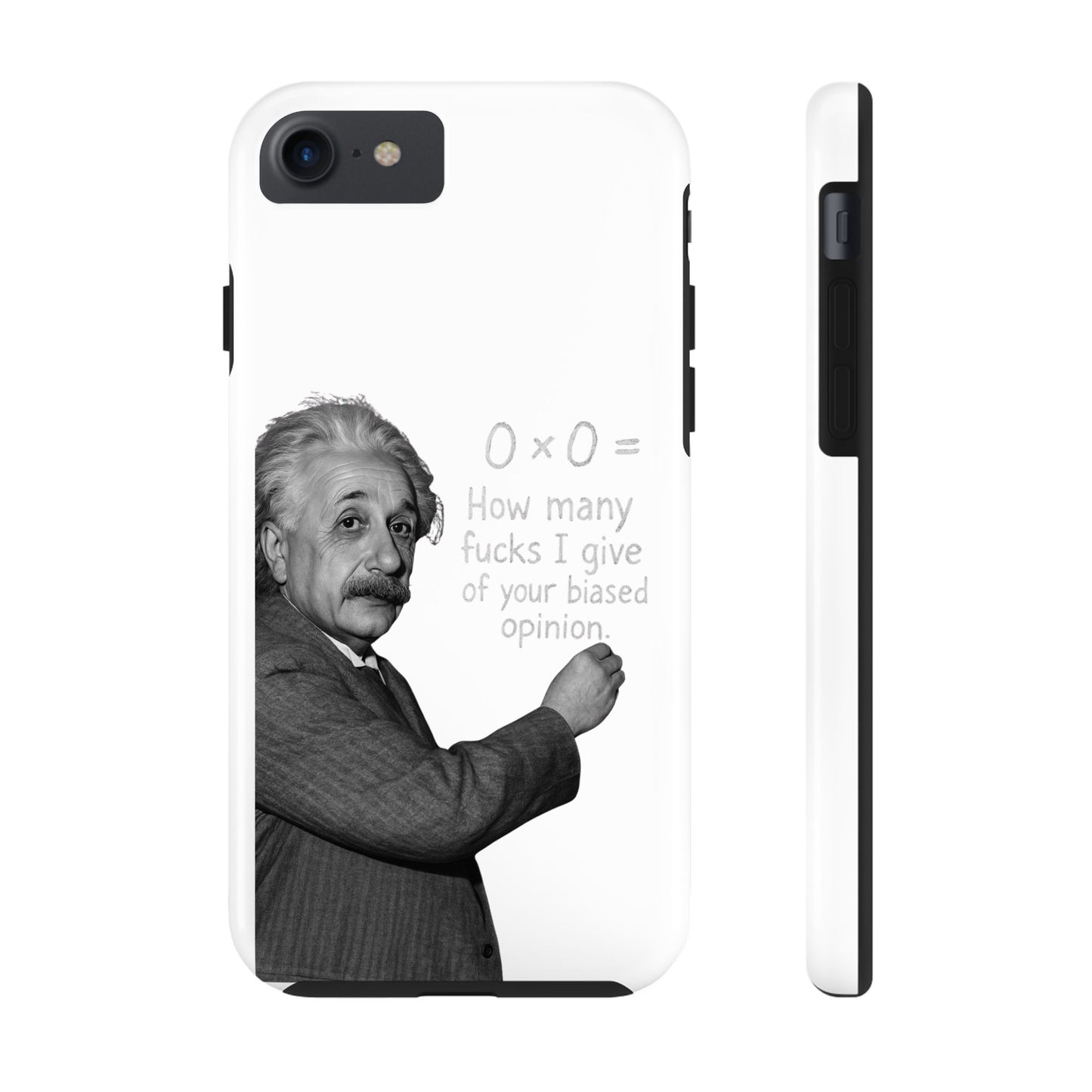 Funny Tough Phone Case with Einstein Quote - Perfect for Science Lovers
