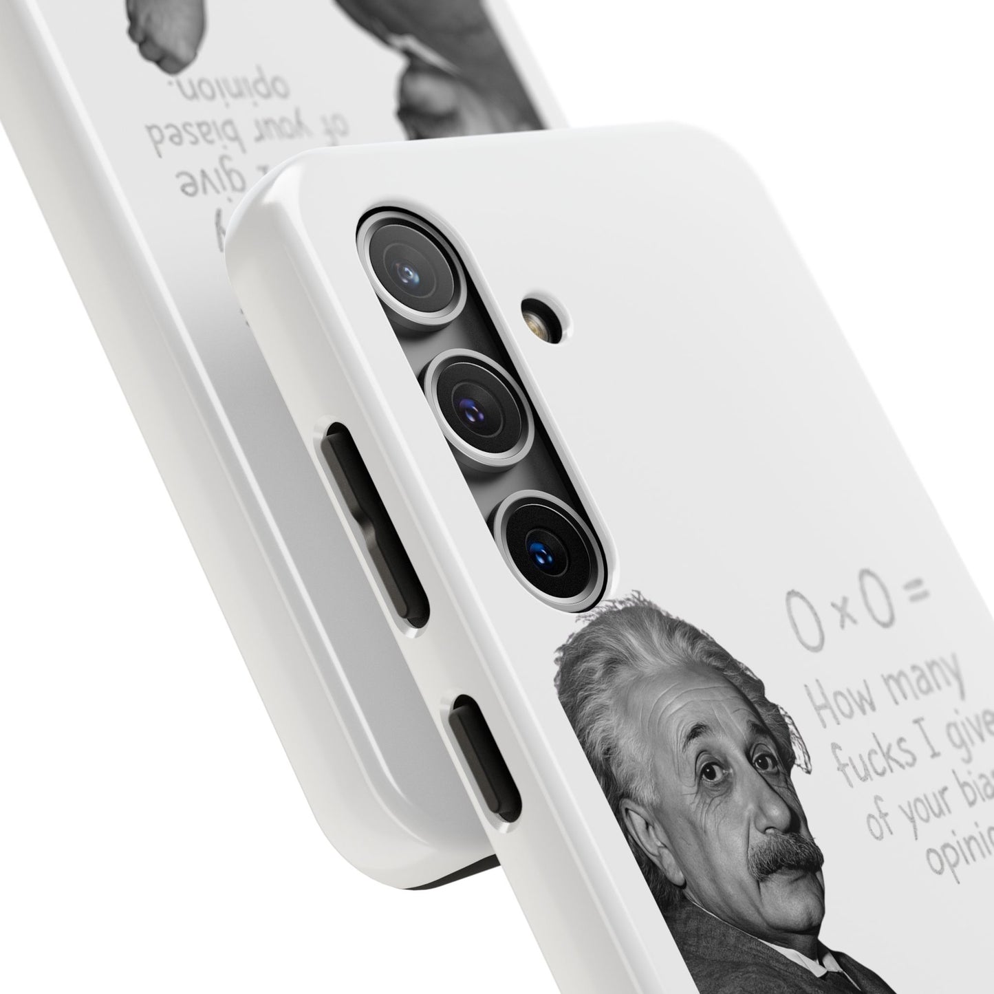 Funny Tough Phone Case with Einstein Quote - Perfect for Science Lovers