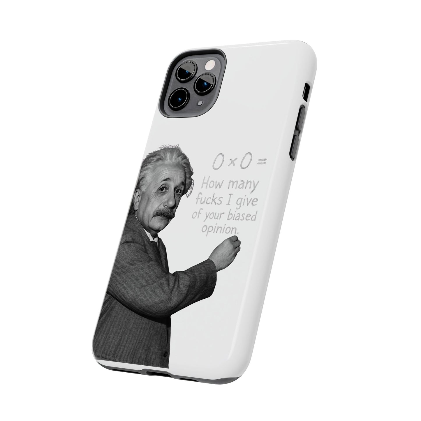 Funny Tough Phone Case with Einstein Quote - Perfect for Science Lovers