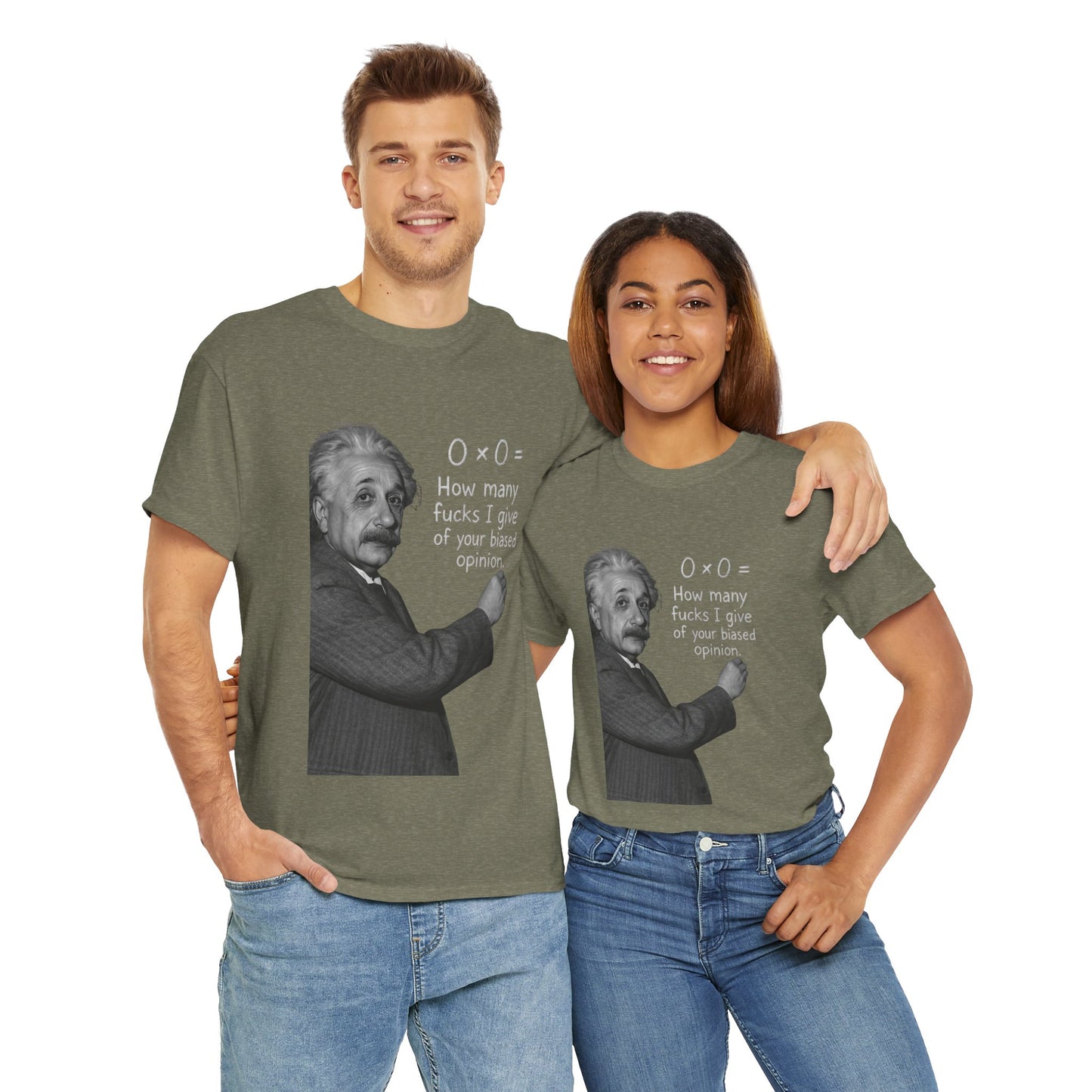 Unisex Heavy Cotton Tee - "How Many F*cks I Give" Graphic Tee