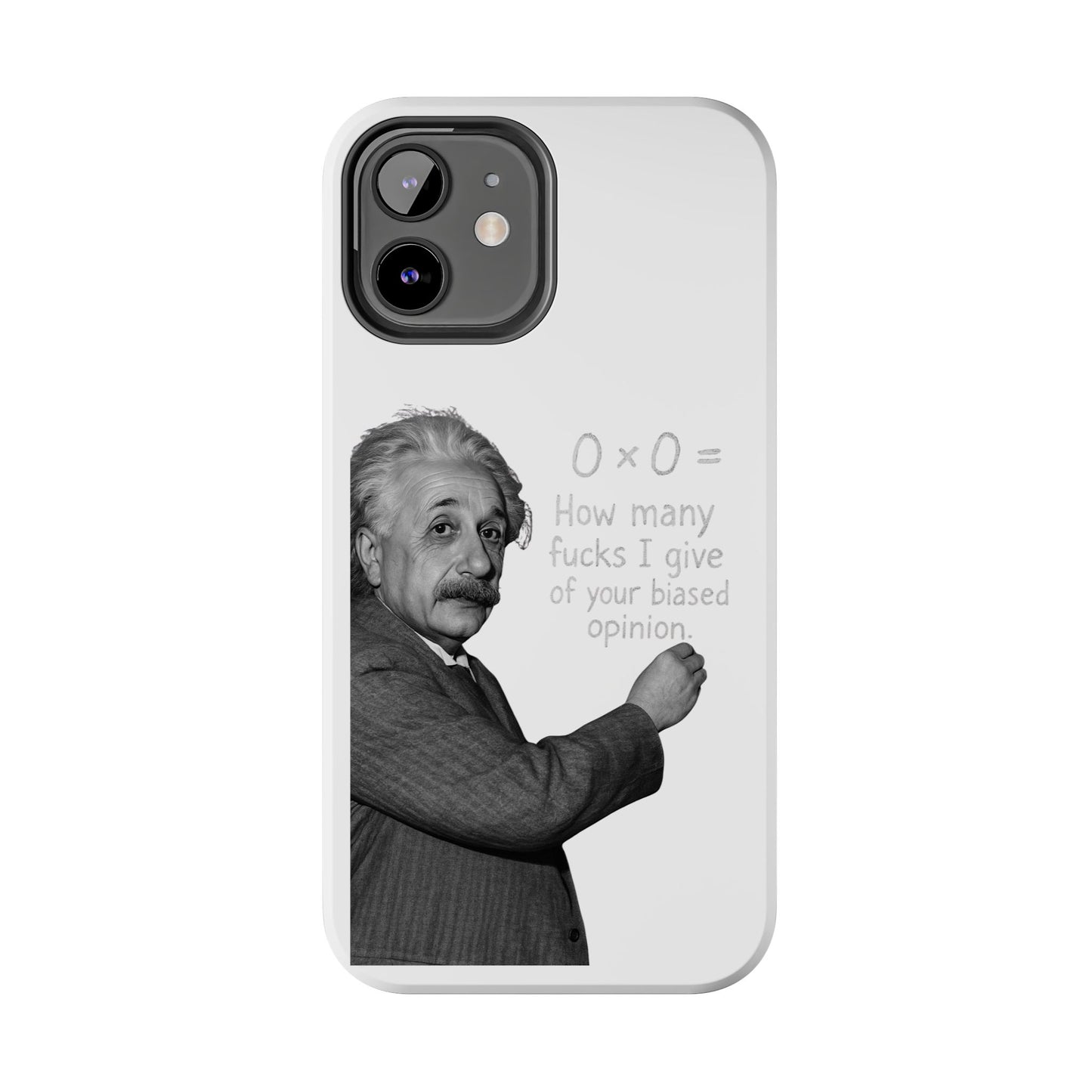 Funny Tough Phone Case with Einstein Quote - Perfect for Science Lovers