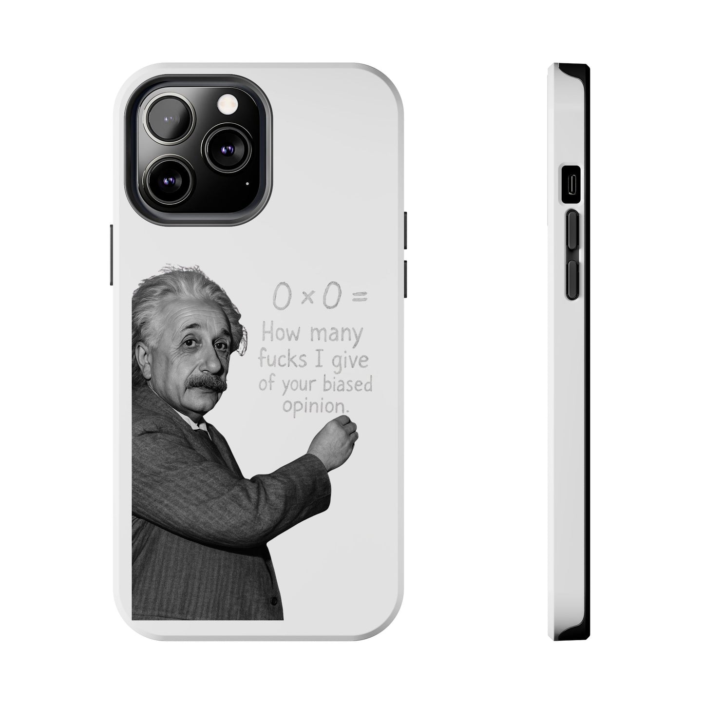Funny Tough Phone Case with Einstein Quote - Perfect for Science Lovers