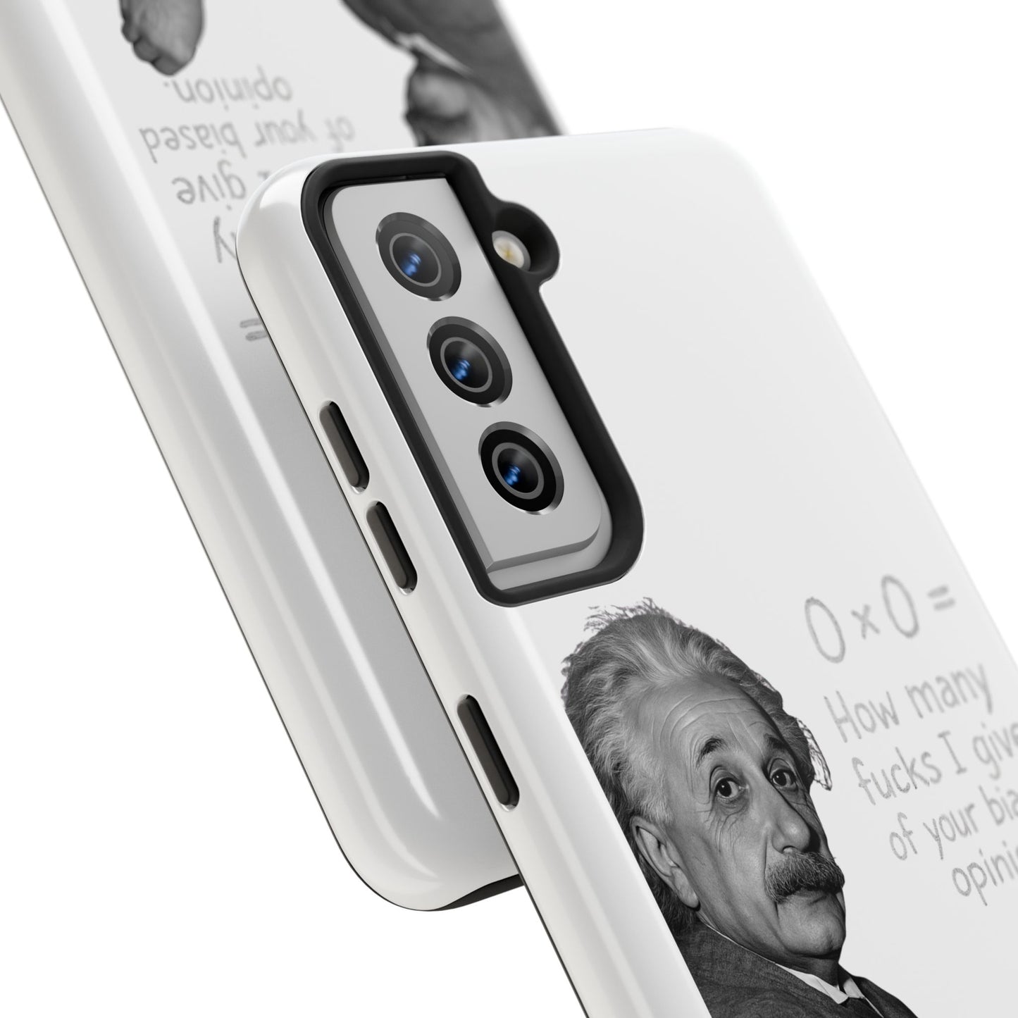 Funny Tough Phone Case with Einstein Quote - Perfect for Science Lovers