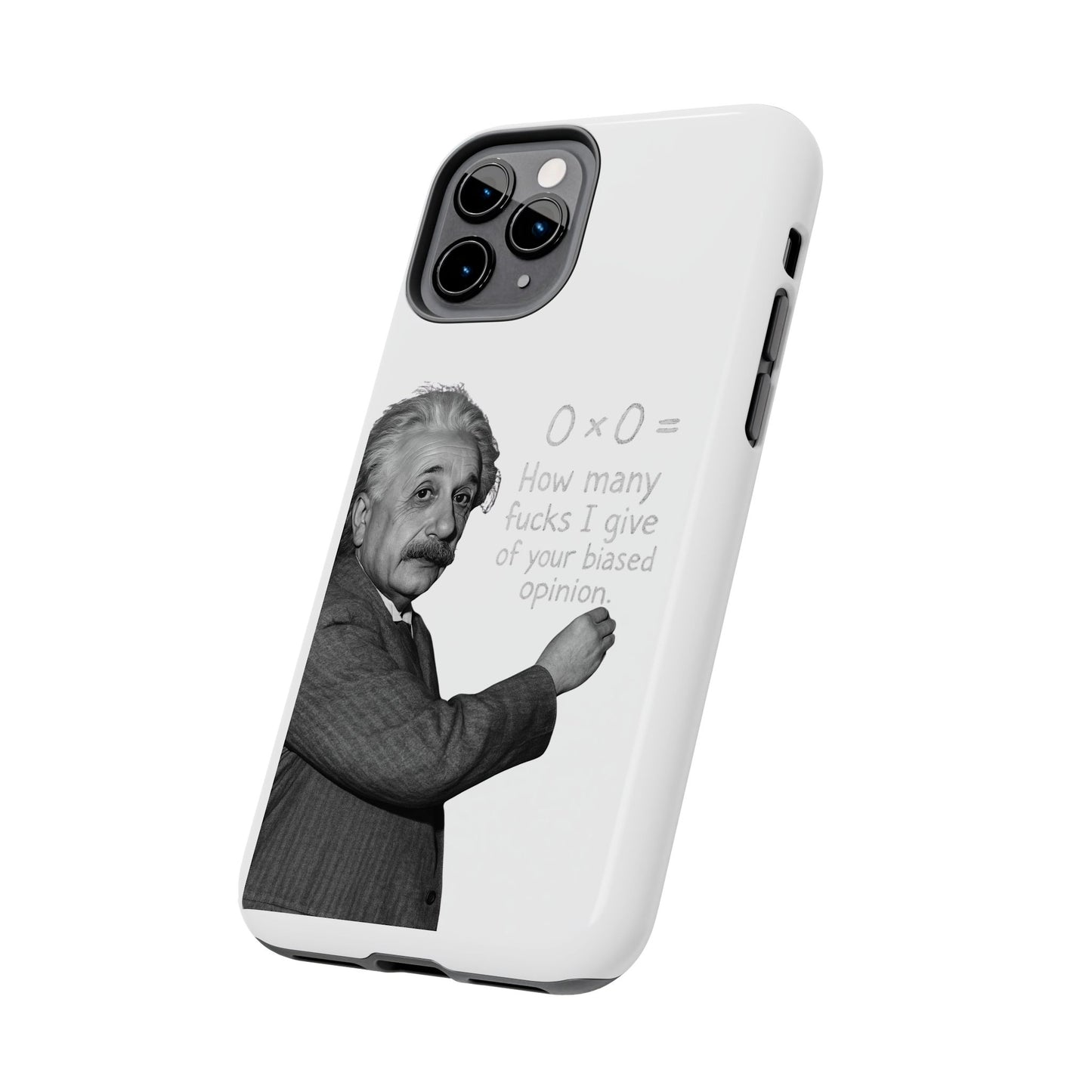 Funny Tough Phone Case with Einstein Quote - Perfect for Science Lovers