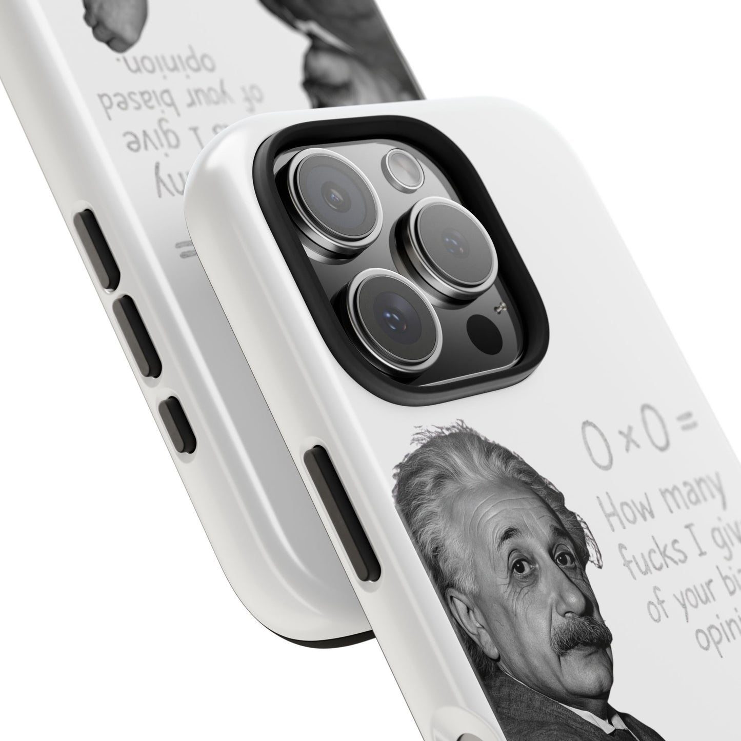 Funny Tough Phone Case with Einstein Quote - Perfect for Science Lovers