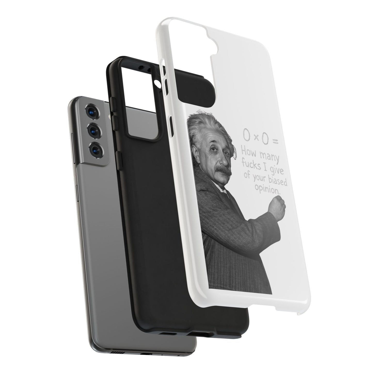 Funny Tough Phone Case with Einstein Quote - Perfect for Science Lovers
