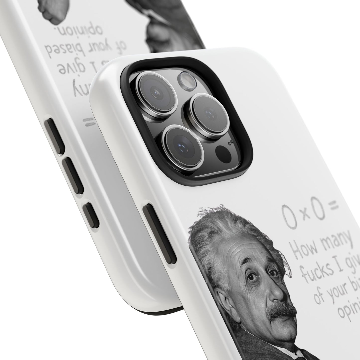 Funny Tough Phone Case with Einstein Quote - Perfect for Science Lovers