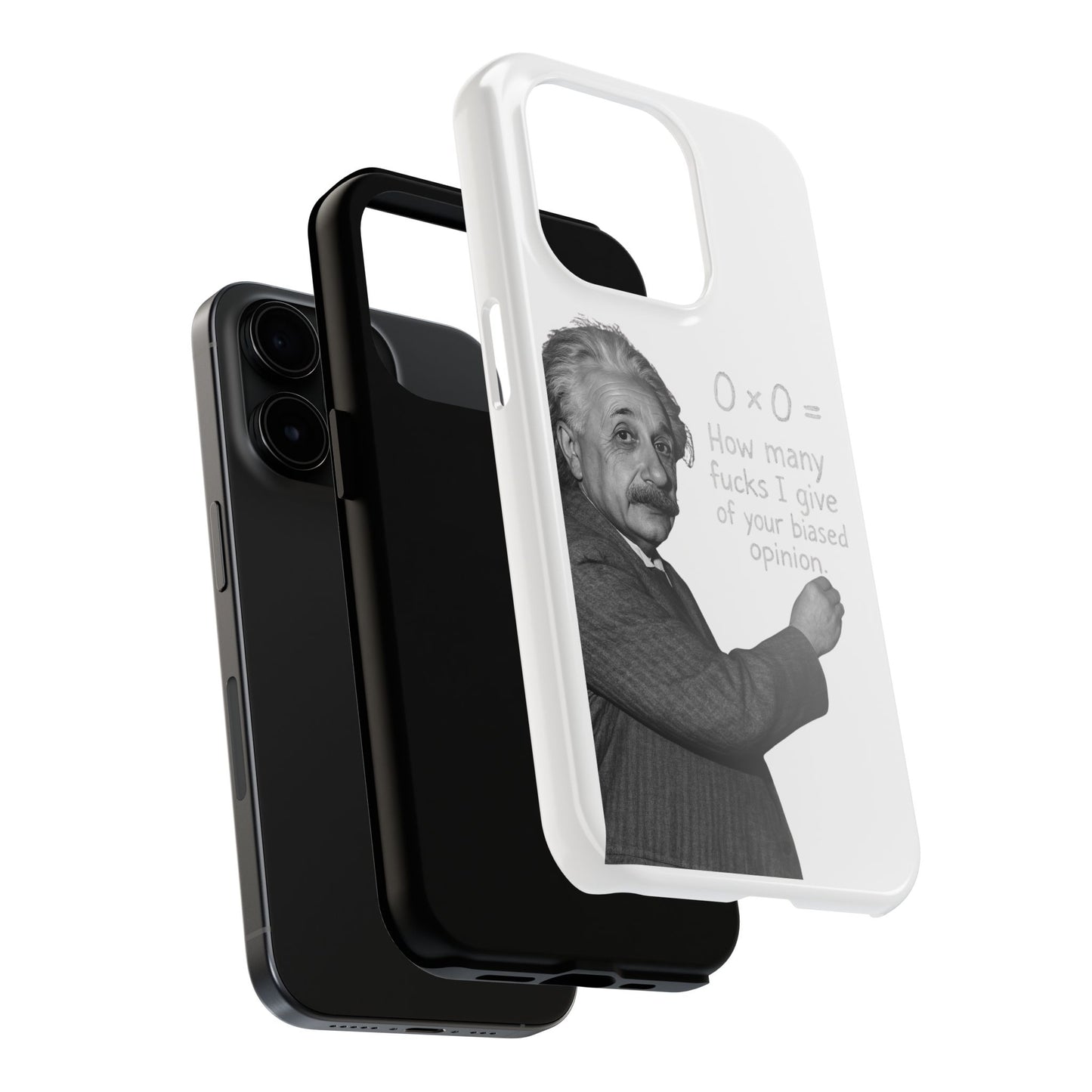 Funny Tough Phone Case with Einstein Quote - Perfect for Science Lovers