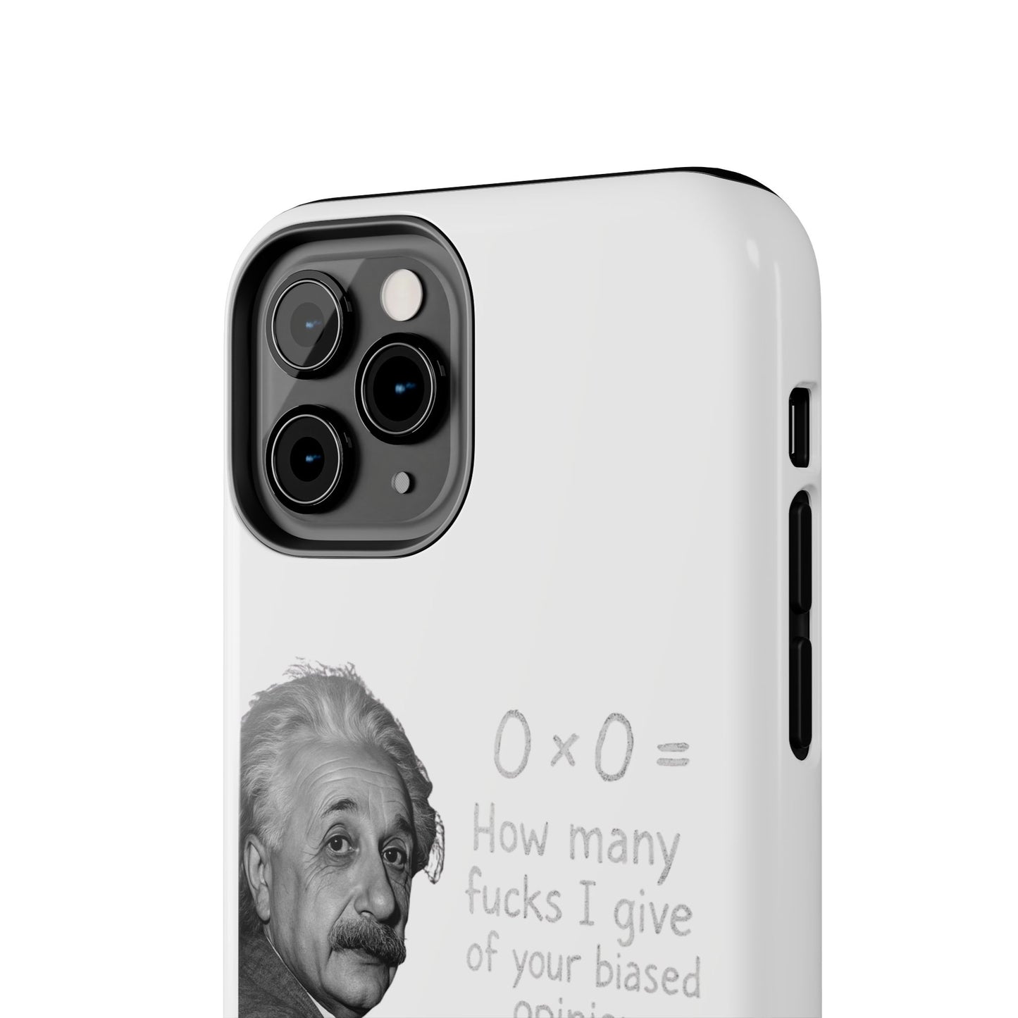 Funny Tough Phone Case with Einstein Quote - Perfect for Science Lovers