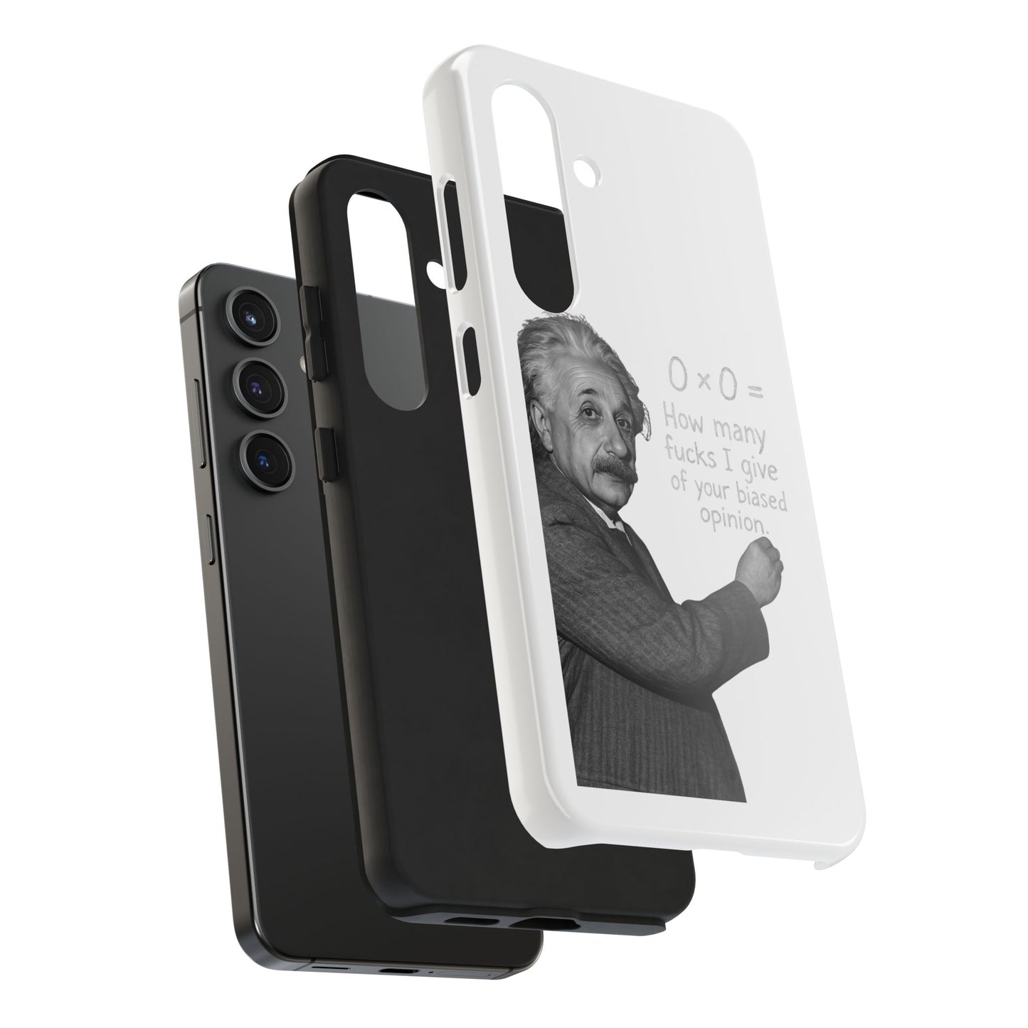 Funny Tough Phone Case with Einstein Quote - Perfect for Science Lovers