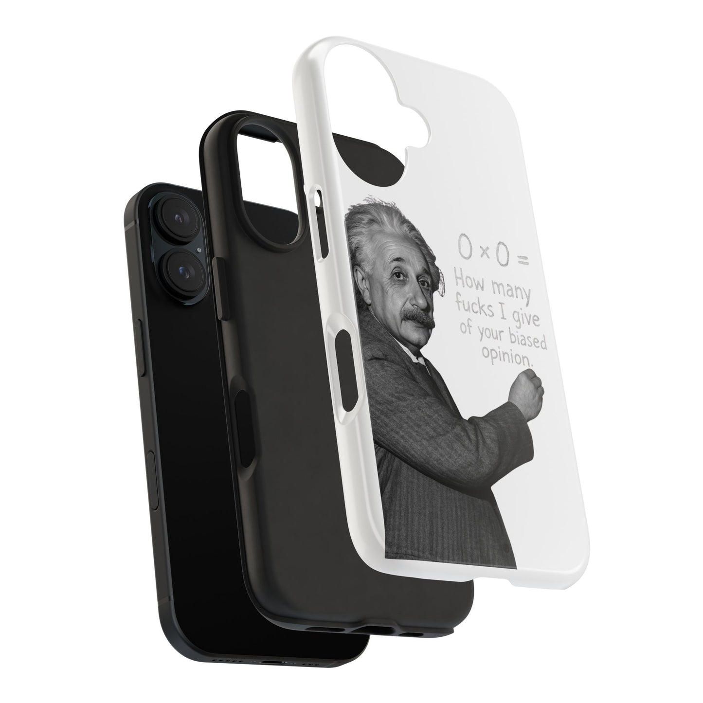 Funny Tough Phone Case with Einstein Quote - Perfect for Science Lovers