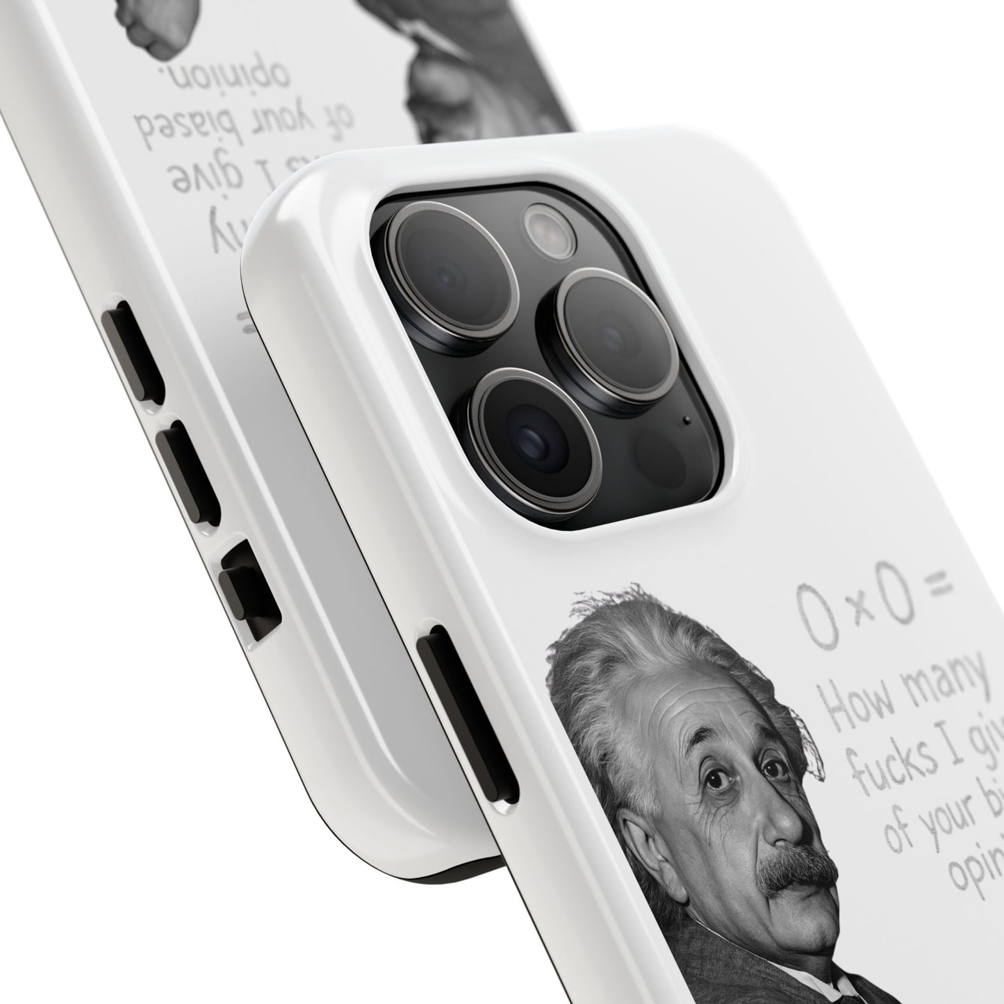Funny Tough Phone Case with Einstein Quote - Perfect for Science Lovers