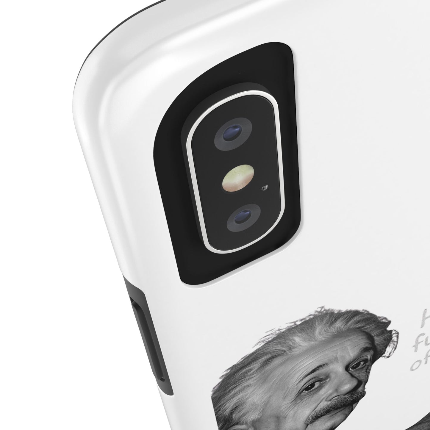 Funny Tough Phone Case with Einstein Quote - Perfect for Science Lovers