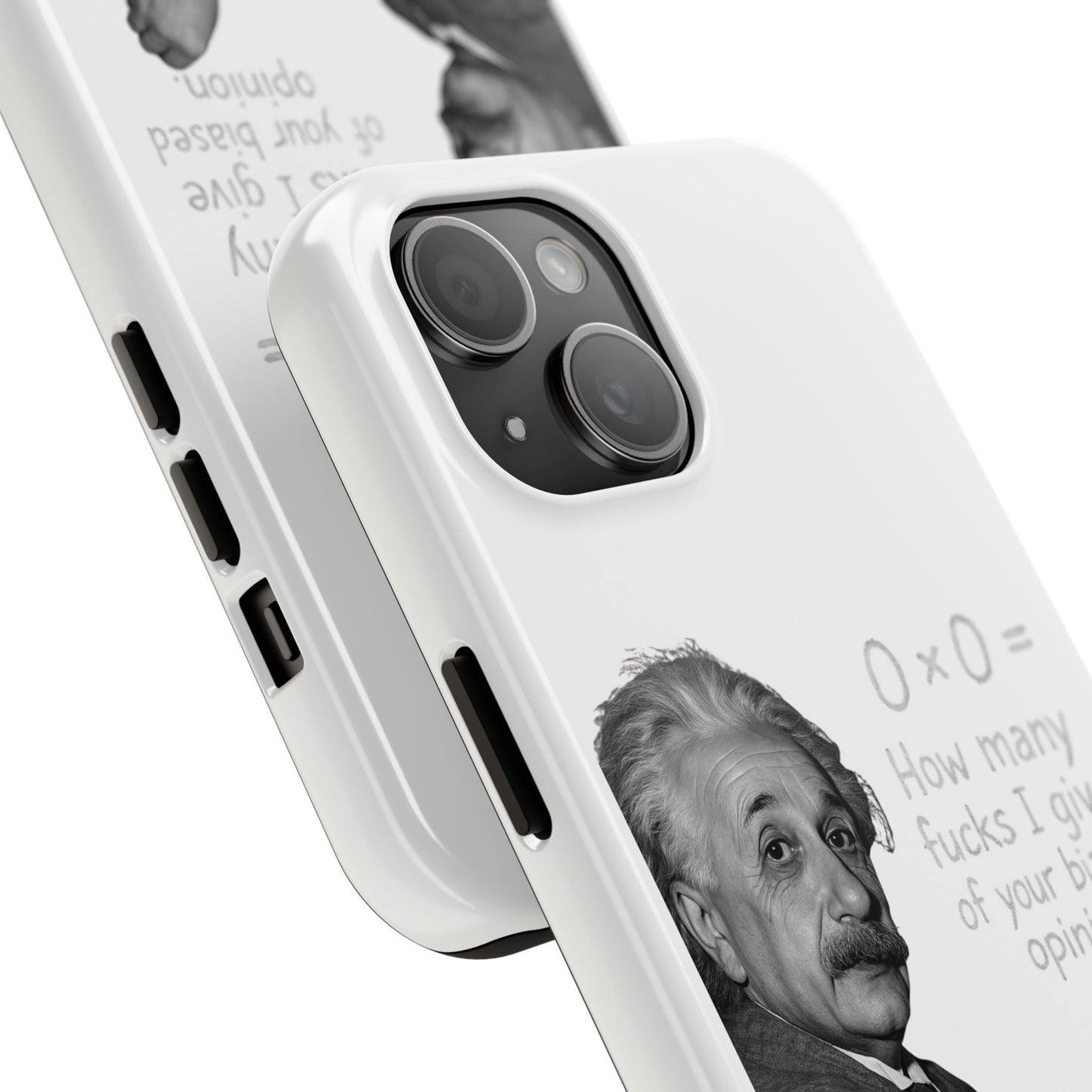 Funny Tough Phone Case with Einstein Quote - Perfect for Science Lovers