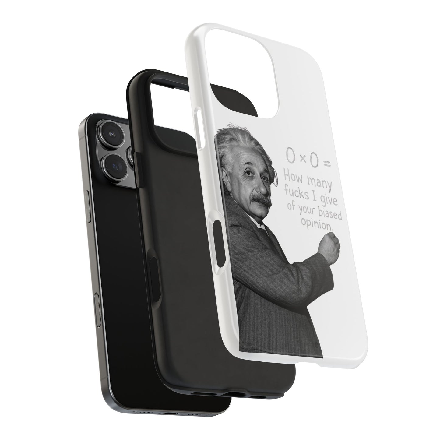 Funny Tough Phone Case with Einstein Quote - Perfect for Science Lovers