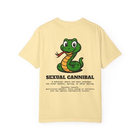 Quirky Graphic T-shirt: Sexual Cannibal Unisex Tee