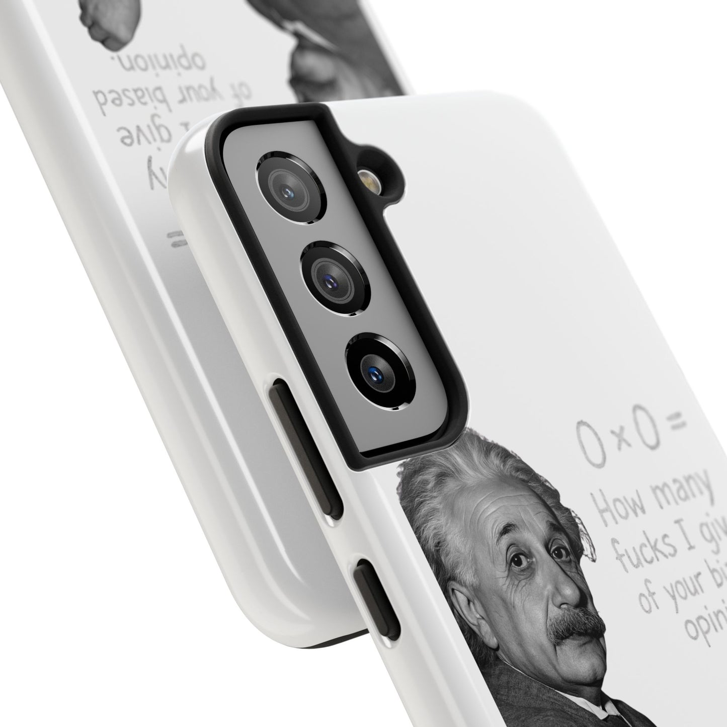 Funny Tough Phone Case with Einstein Quote - Perfect for Science Lovers