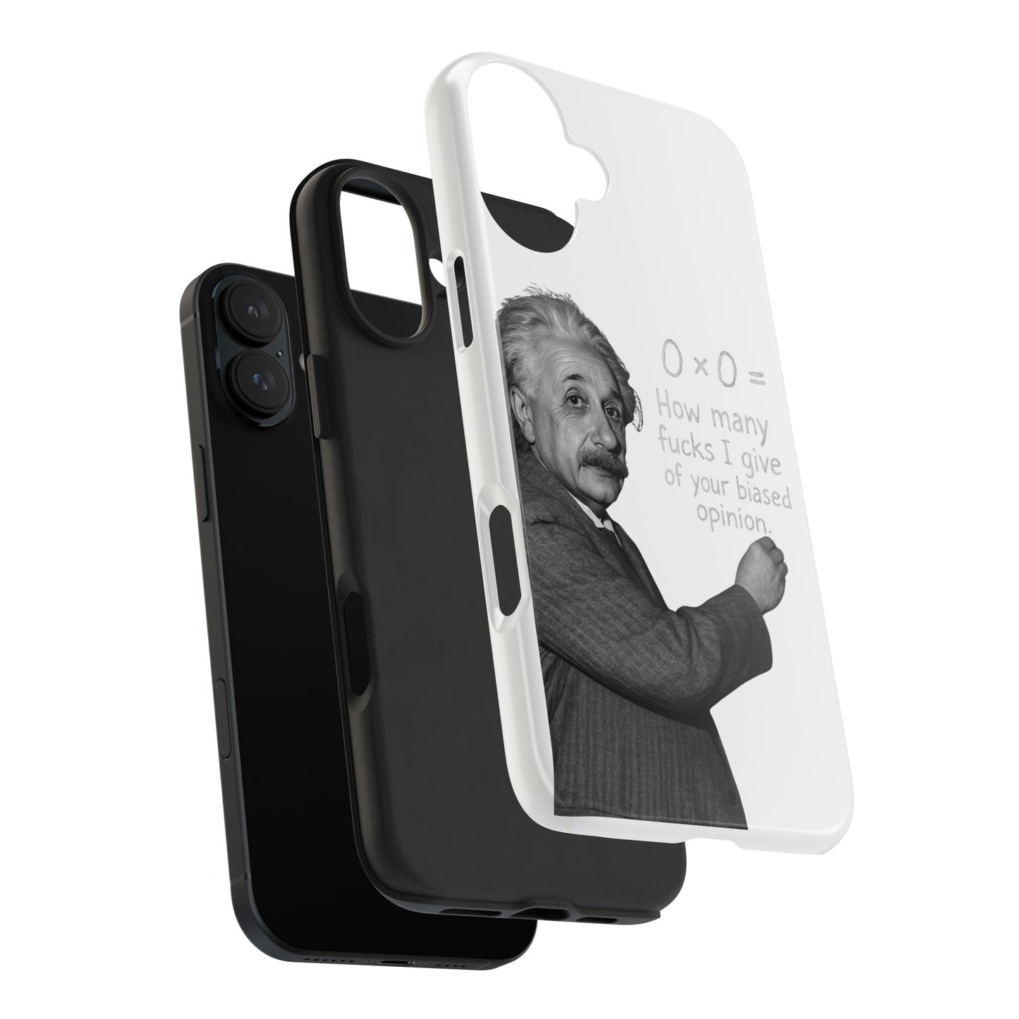 Funny Tough Phone Case with Einstein Quote - Perfect for Science Lovers