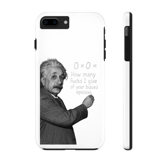 Funny Tough Phone Case with Einstein Quote - Perfect for Science Lovers