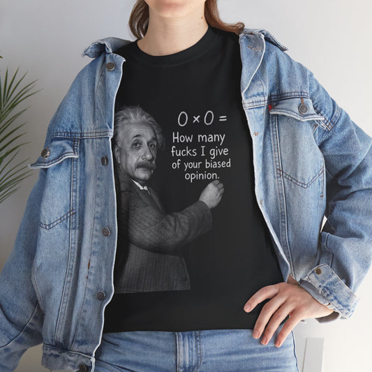 Unisex Heavy Cotton Tee - "How Many F*cks I Give" Graphic Tee