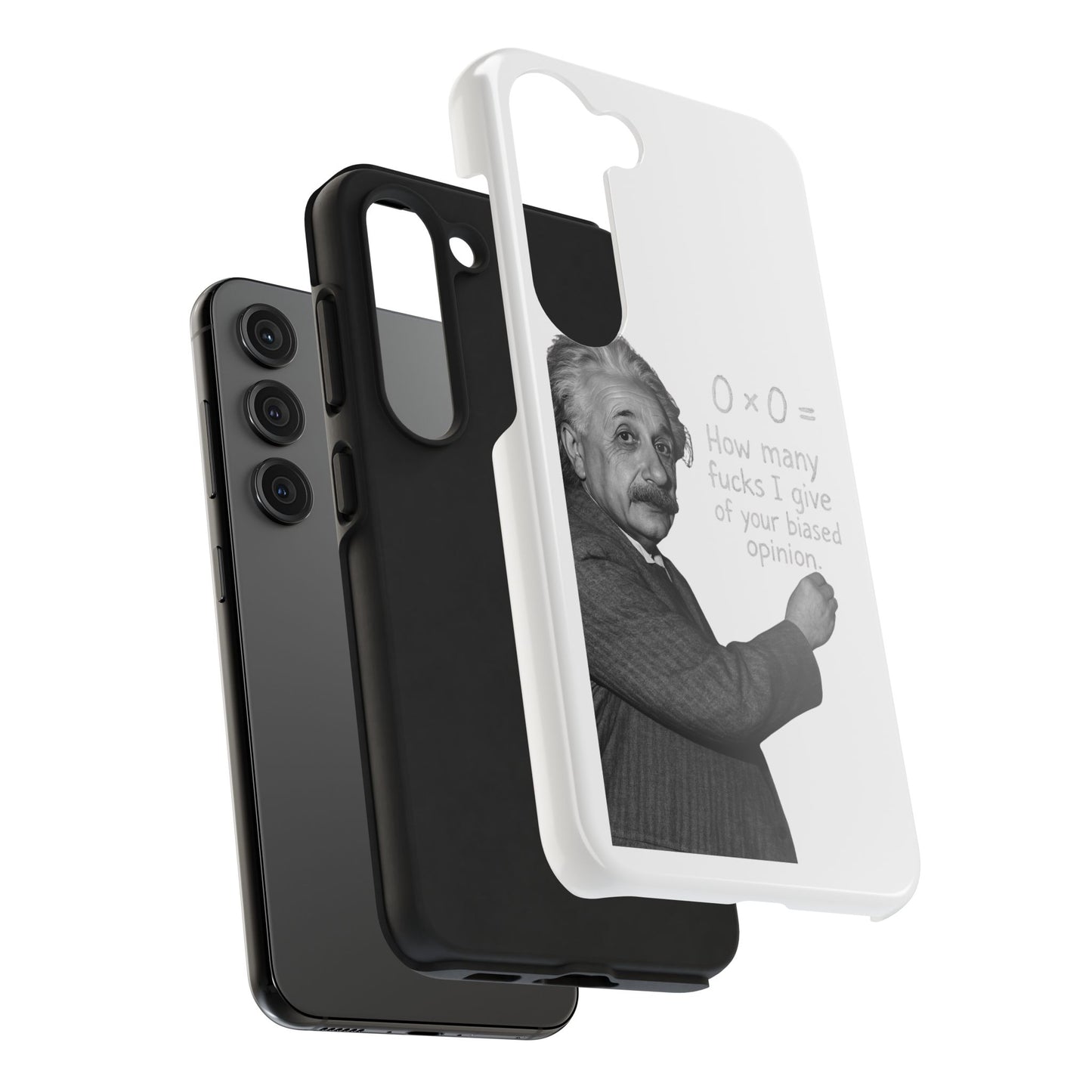 Funny Tough Phone Case with Einstein Quote - Perfect for Science Lovers