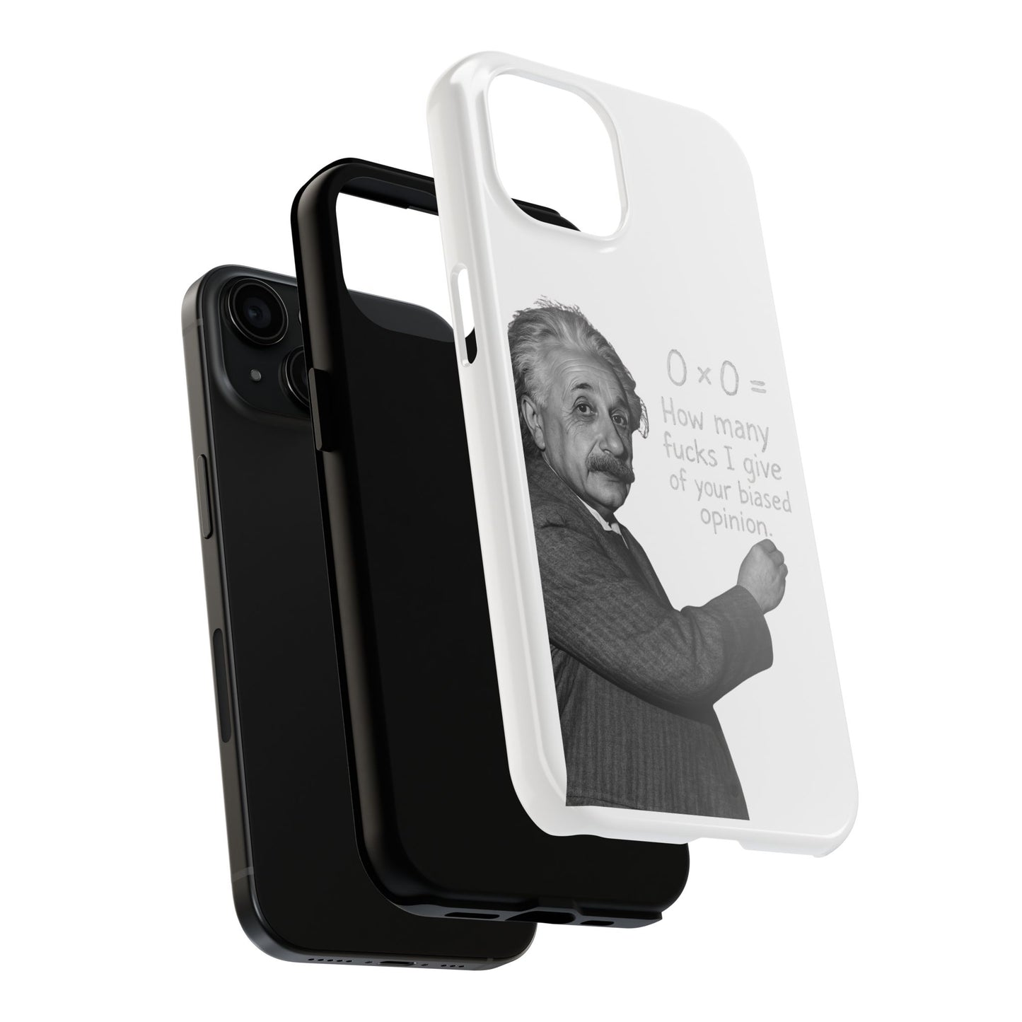 Funny Tough Phone Case with Einstein Quote - Perfect for Science Lovers