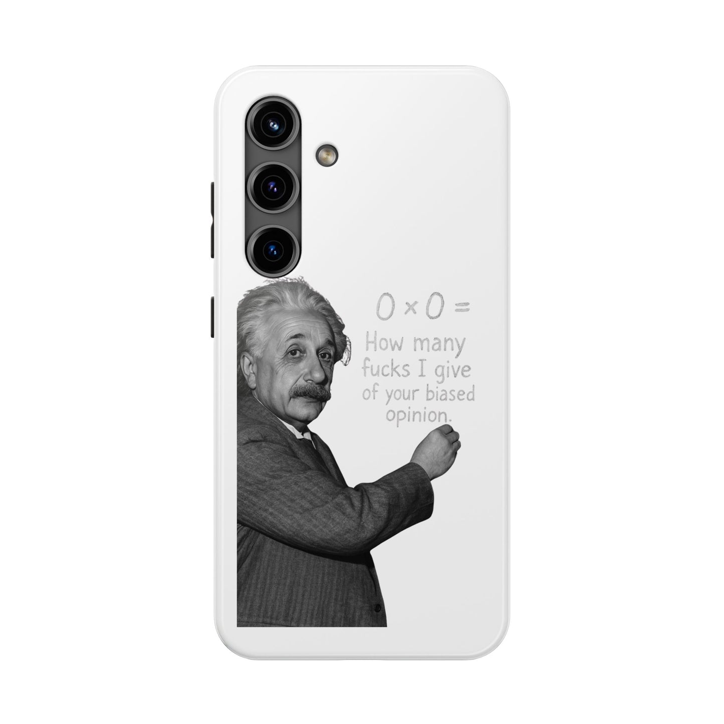 Funny Tough Phone Case with Einstein Quote - Perfect for Science Lovers