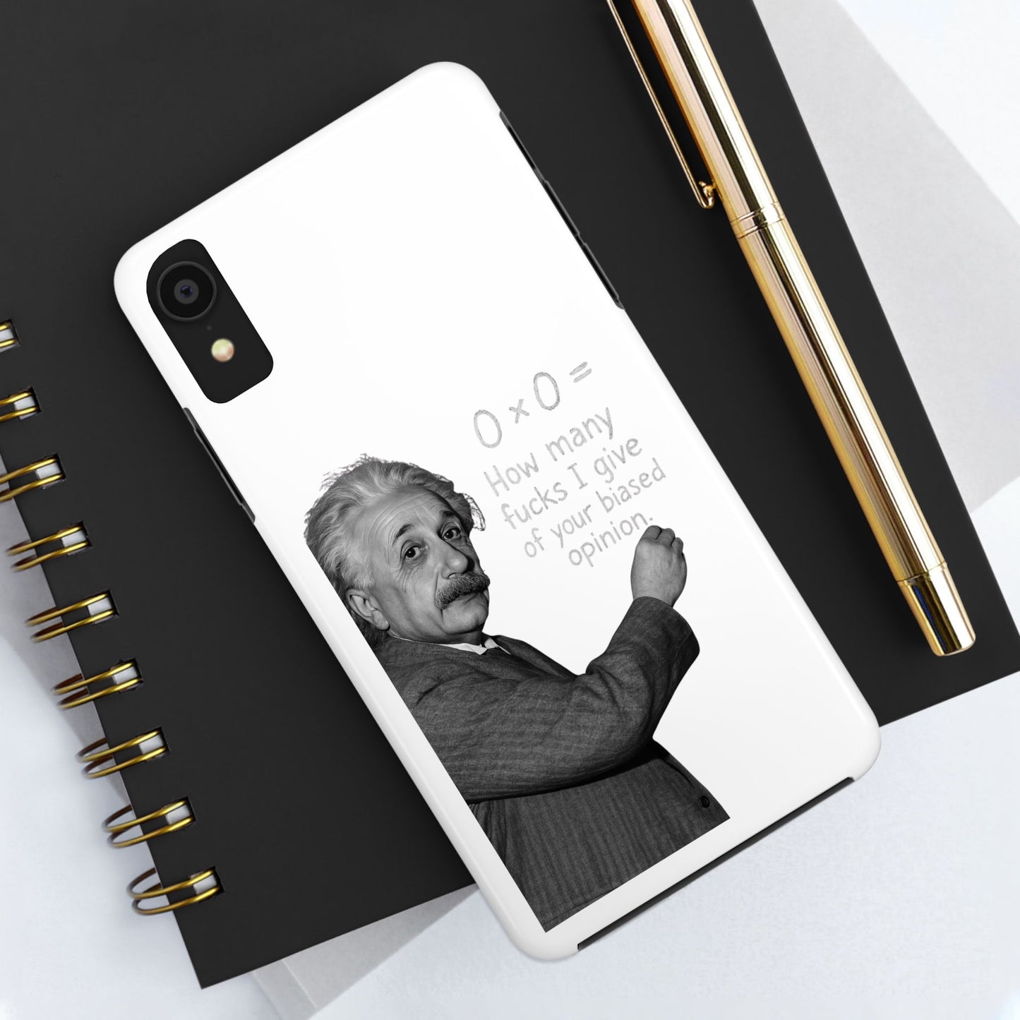 Funny Tough Phone Case with Einstein Quote - Perfect for Science Lovers