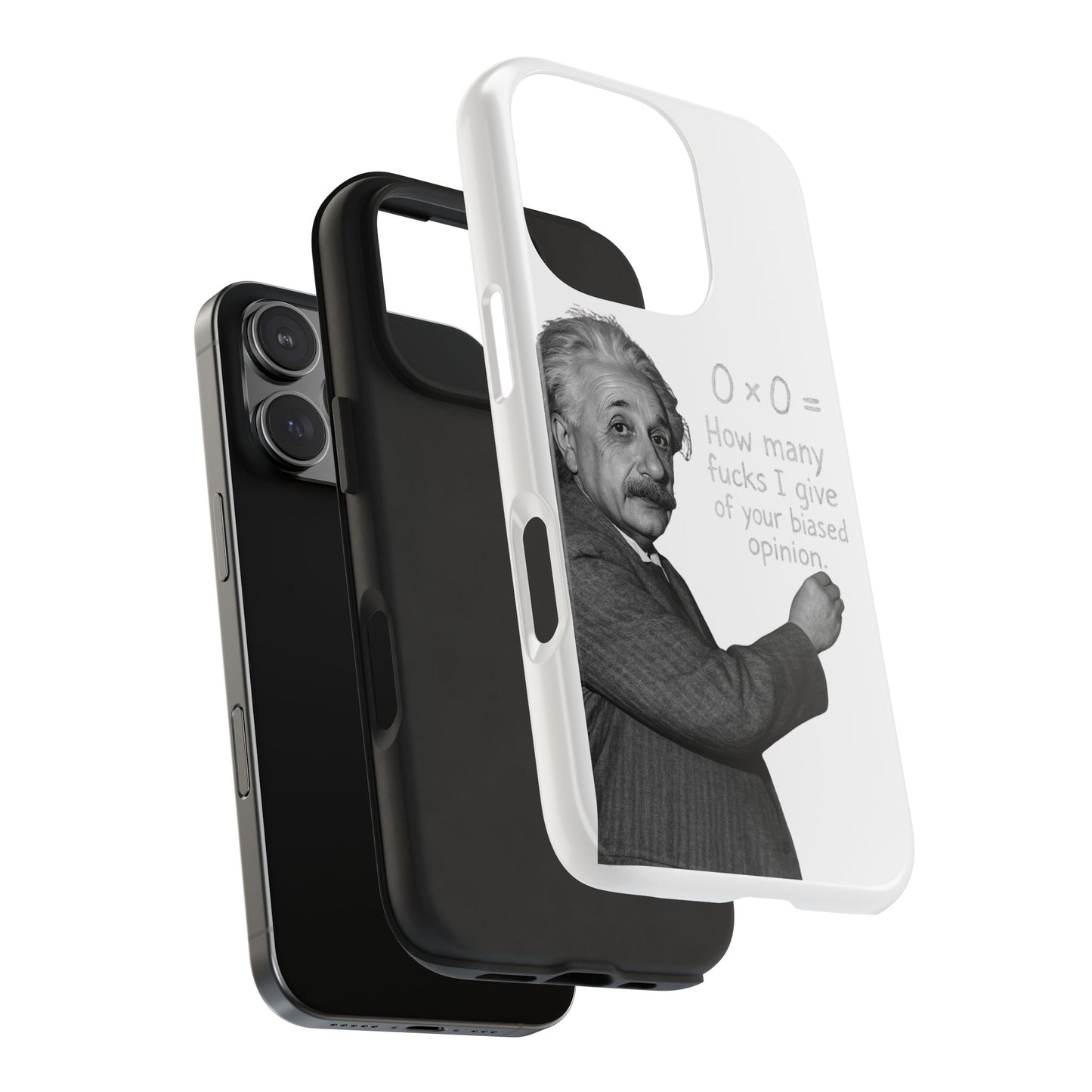 Funny Tough Phone Case with Einstein Quote - Perfect for Science Lovers