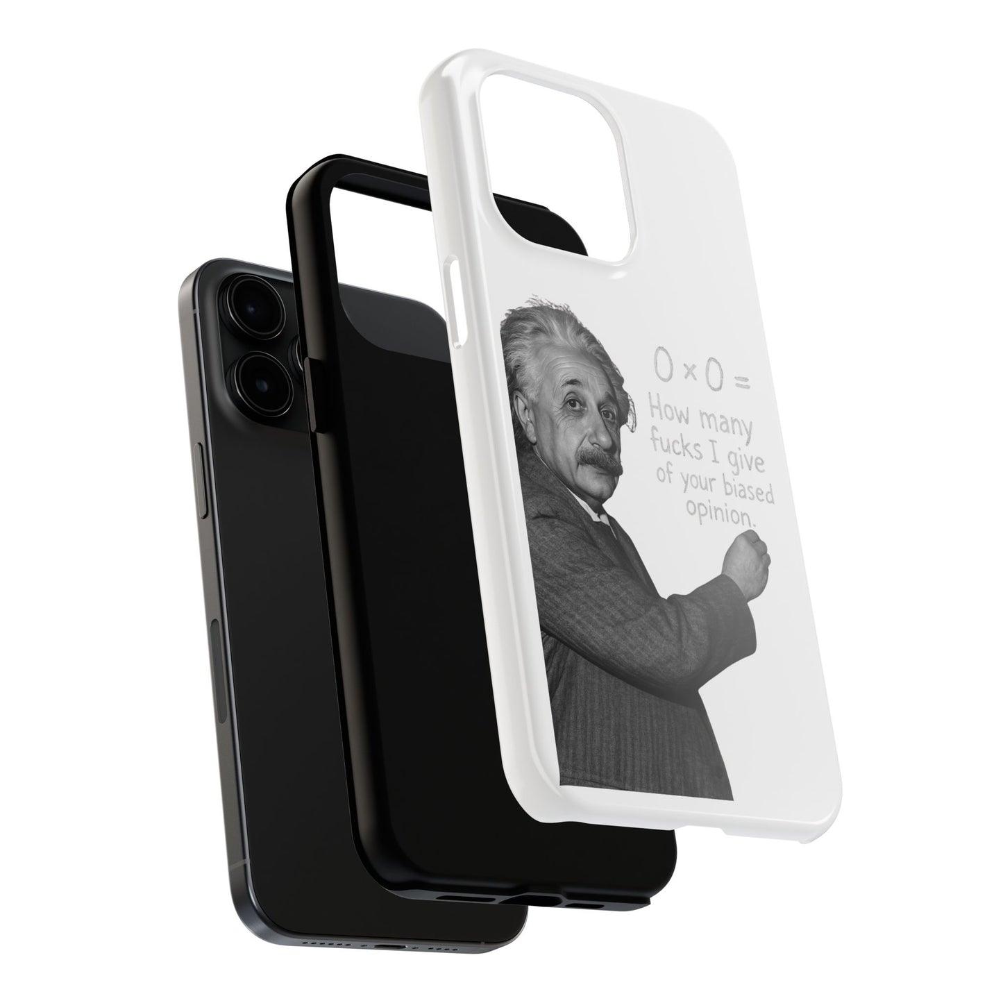 Funny Tough Phone Case with Einstein Quote - Perfect for Science Lovers