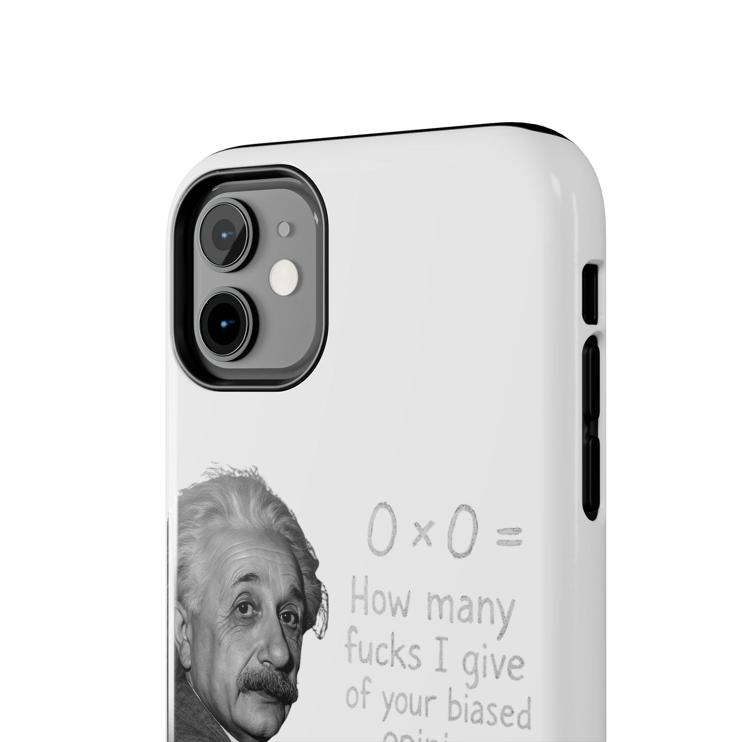 Funny Tough Phone Case with Einstein Quote - Perfect for Science Lovers