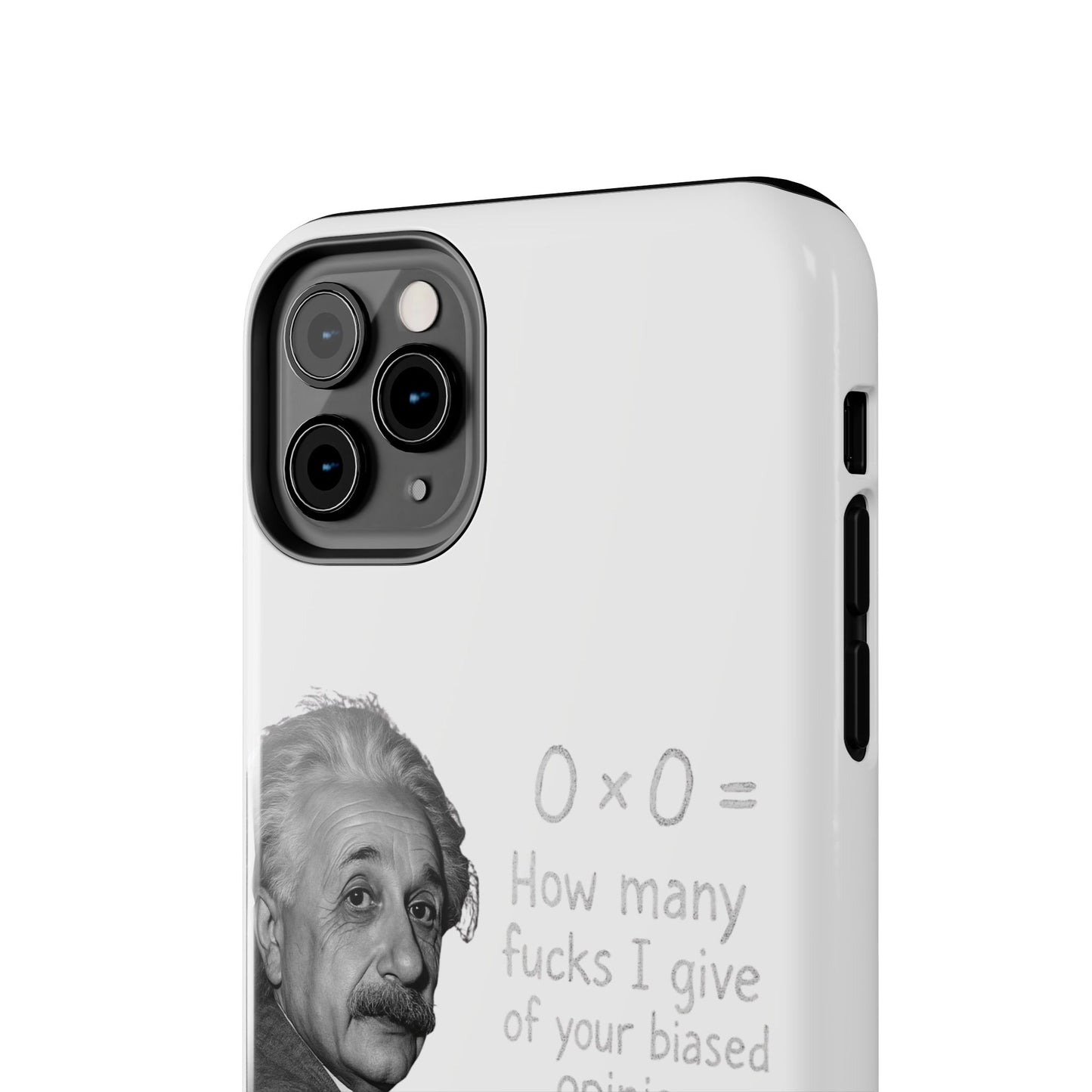 Funny Tough Phone Case with Einstein Quote - Perfect for Science Lovers